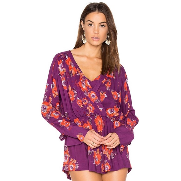 Free People Tuscan Dreams Printed Tunic in Turquoise - Picture 4 of 15